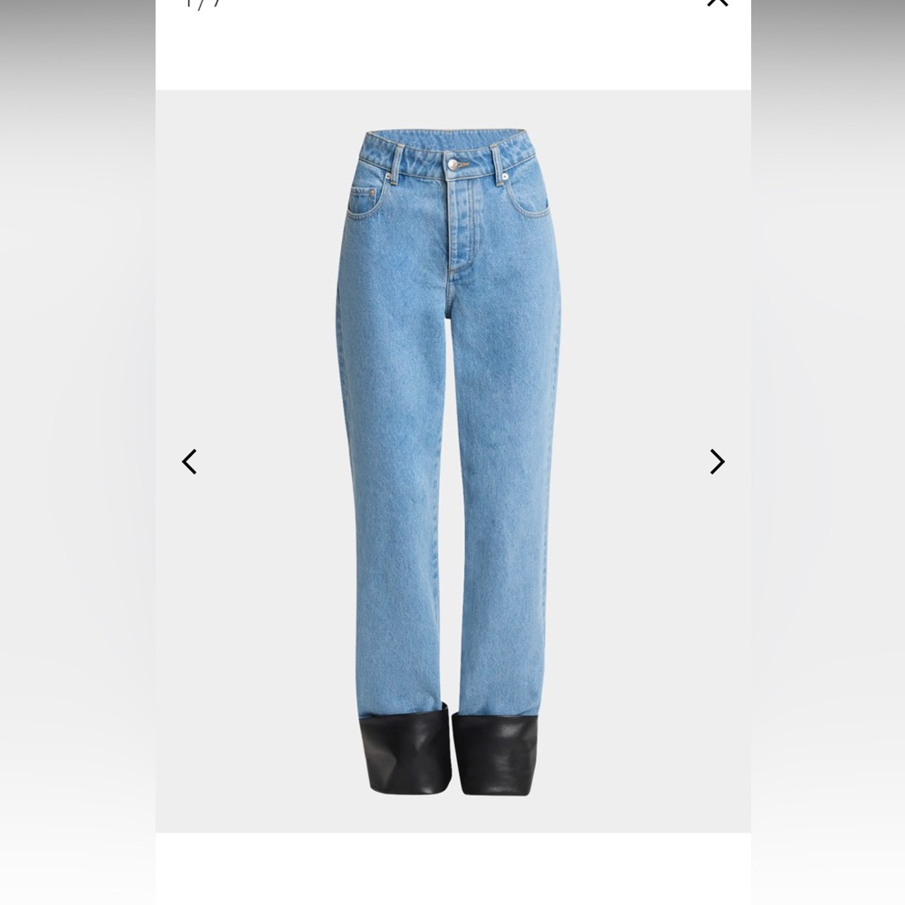Sold Out - Nanushka Denim with leather cuffs